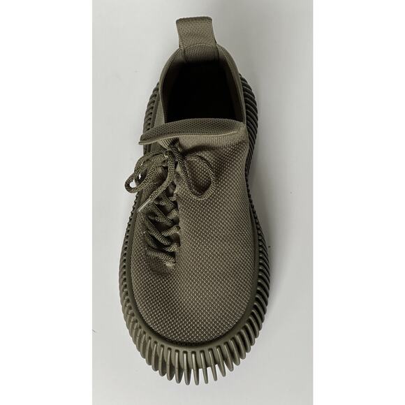 NIB $920 Bottega Veneta Men\'s Tech Knit Stretch Khaki Sneakers 9 US (42) 690112 main image 10